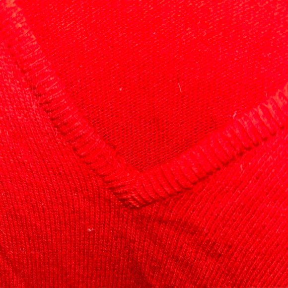 Vintage Scottish made Scotland Christmas Red Classic Sweater vest v-neck… - Picture 4 of 4